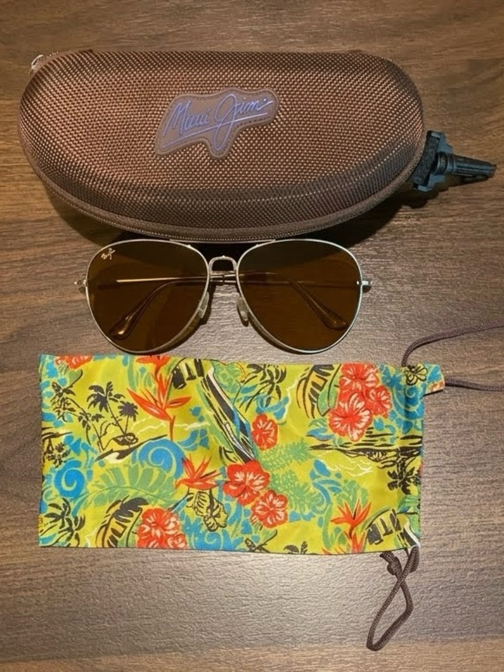 Maui Jim Mavericks Aviators Gold Unisex